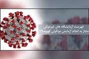 اضافه شدن سه آزمایشگاه دیگر به آزمایشگاه های مجاز غیردولتی استان قم برای انجام آزمایش تشخیص مولکولی کووید 19